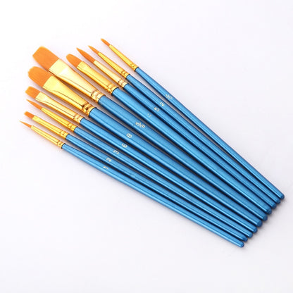 Set of 10 Paint Brushes