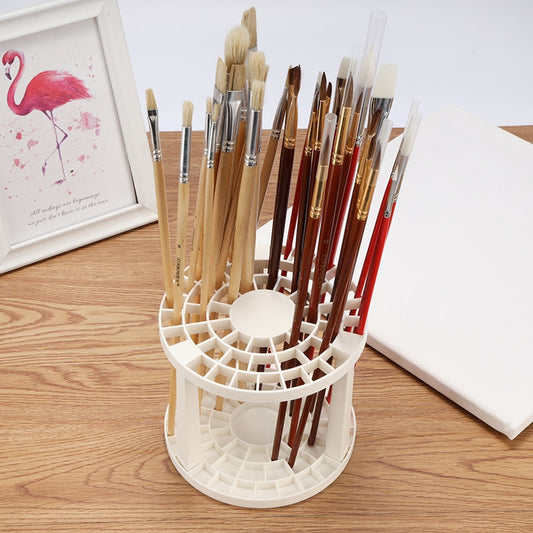 Portable Paint Brush Rack Holder - 49 Sections